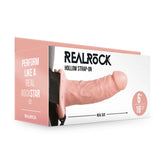 Shots REALROCK Hollow Strap-On Extra Girth and Length Realistic Dildo Strap On Sextoys
